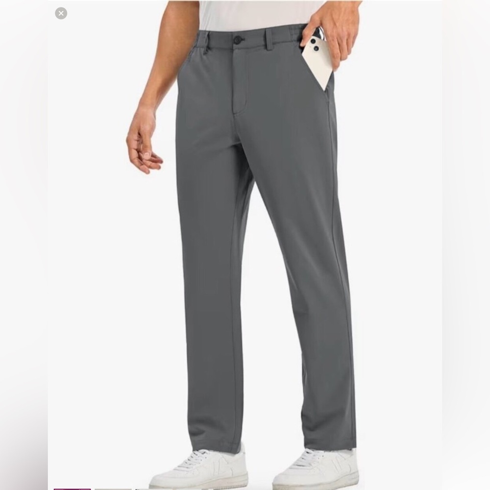 Marc New York Men's Straight-Leg Gray Chinos 1148